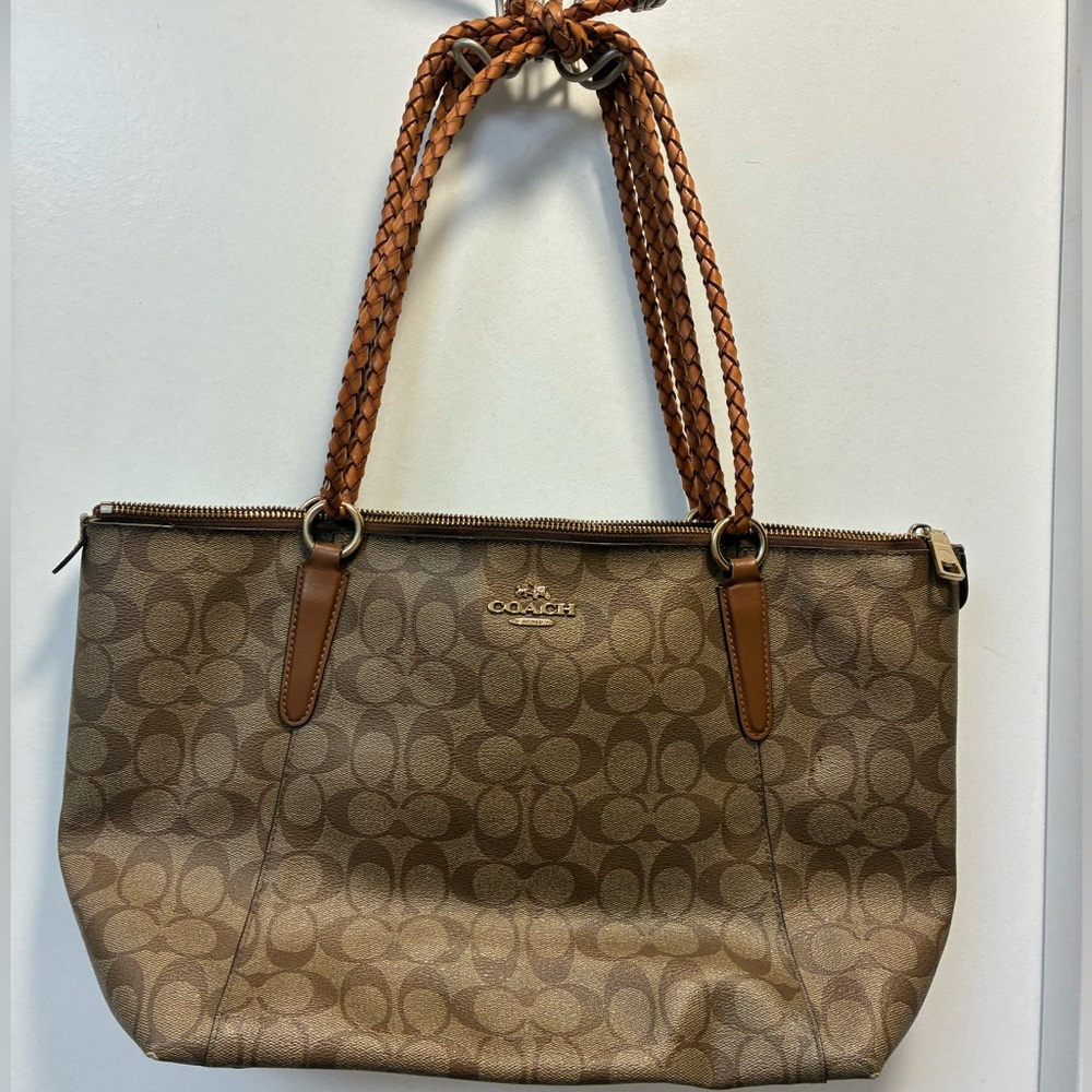 Coach Tan Interior Bag with Leather Patch